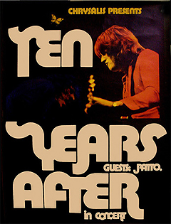 Ten Years After tour poster 1972